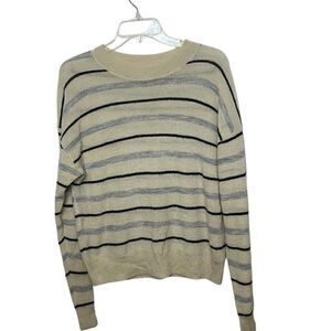 Aritzia Wilfred Free Wool Mohair Blend Striped Sweater. Size Medium.